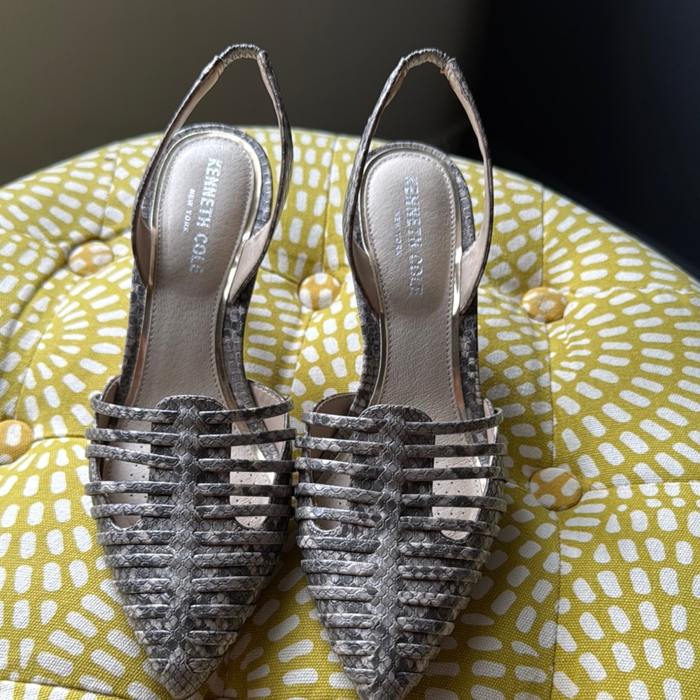 Kenneth Cole Women's Gray Slingback Shoes